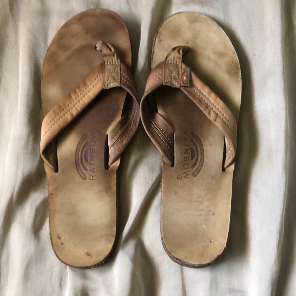 Light Tan Women’s Rainbow Sandals, M